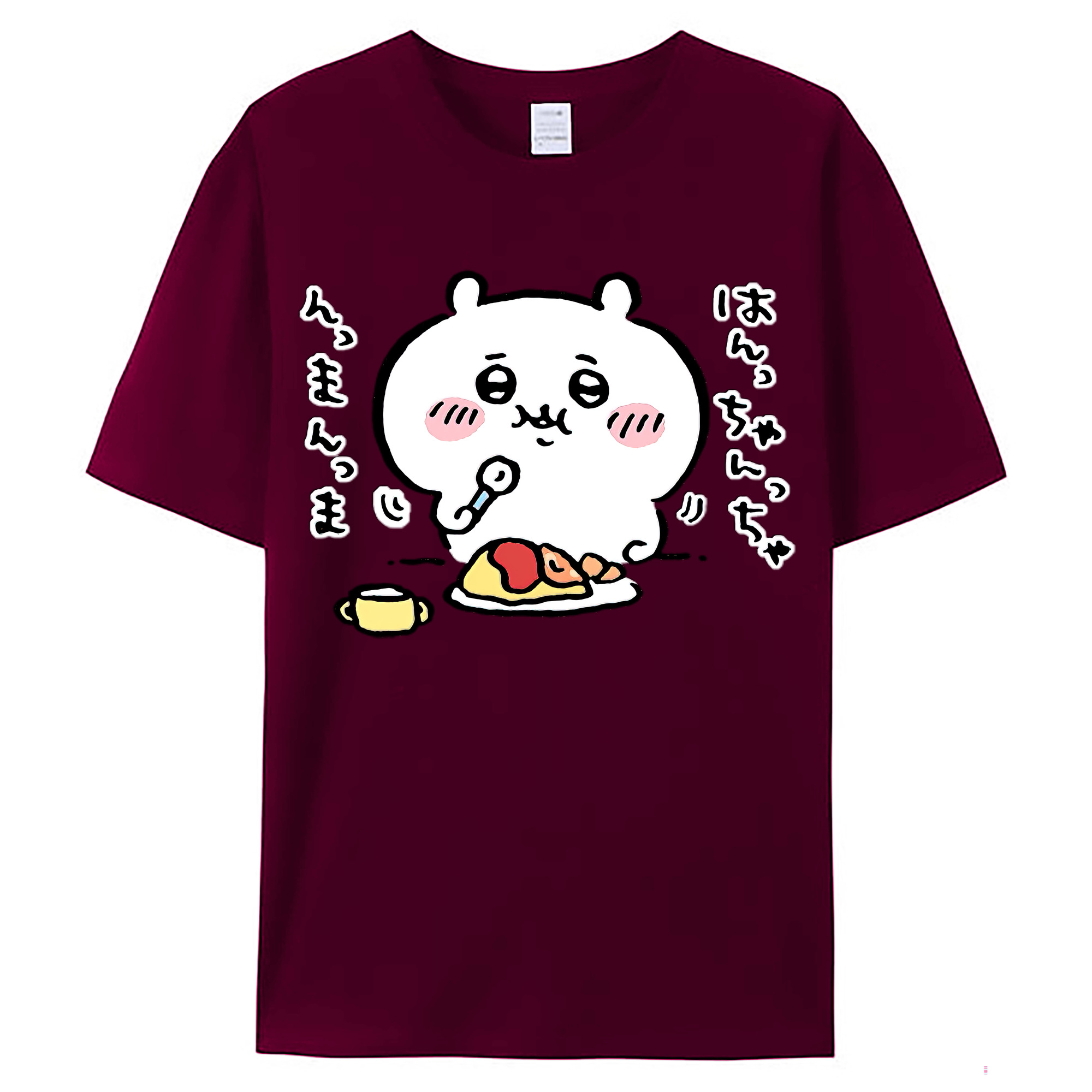 （画像用） ちいかわ ちいかわ Chii-kawa chiikawa レディースカジュアルプリントTシャツ（綿100％）